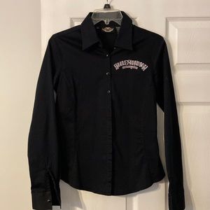 Harley Davidson Women Shirt size XS long sleeve excellent condition